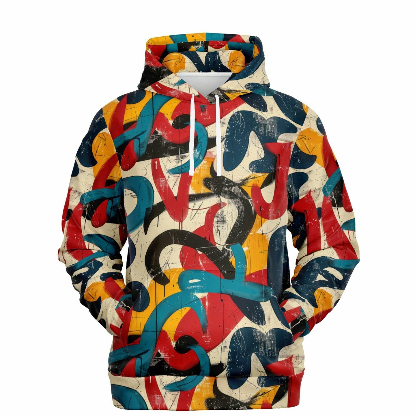 Urban Graffiti Pullover Fashion Hoodie - AOP