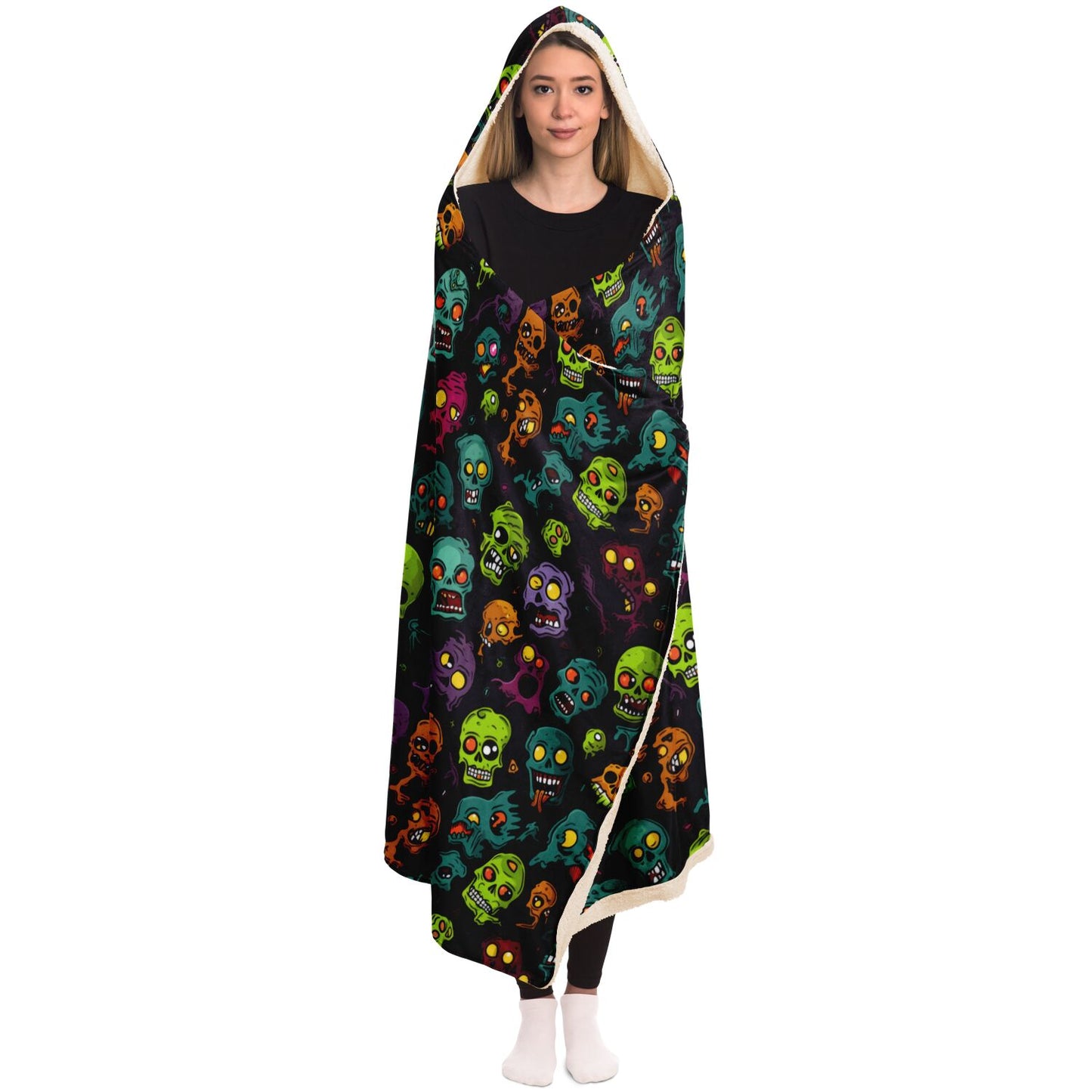 Spooky Zombie Hooded Blanket