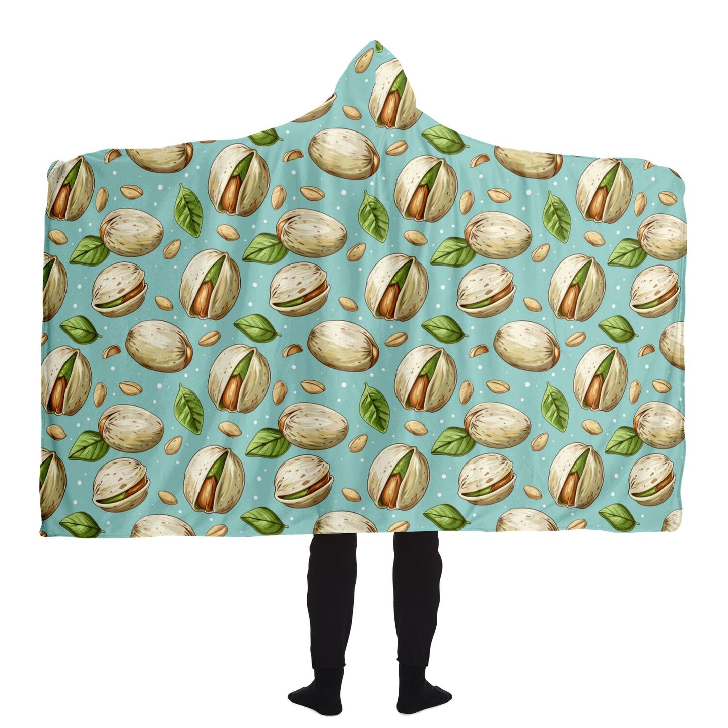 Cosy Pistachio Hooded Blanket