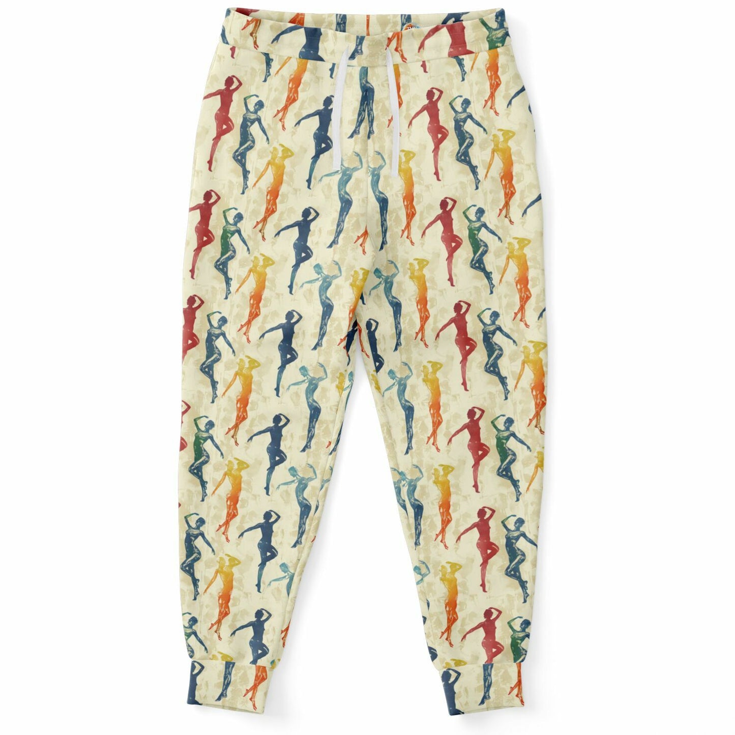 Artistic Silhouette Joggers for Creative and Comfortable Loungewear - AOP