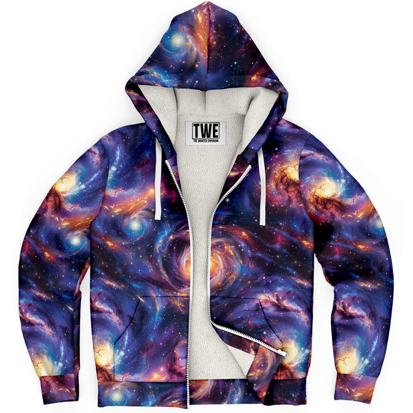 Cosmic Galaxy Microfleece Zip hoodie - AOP