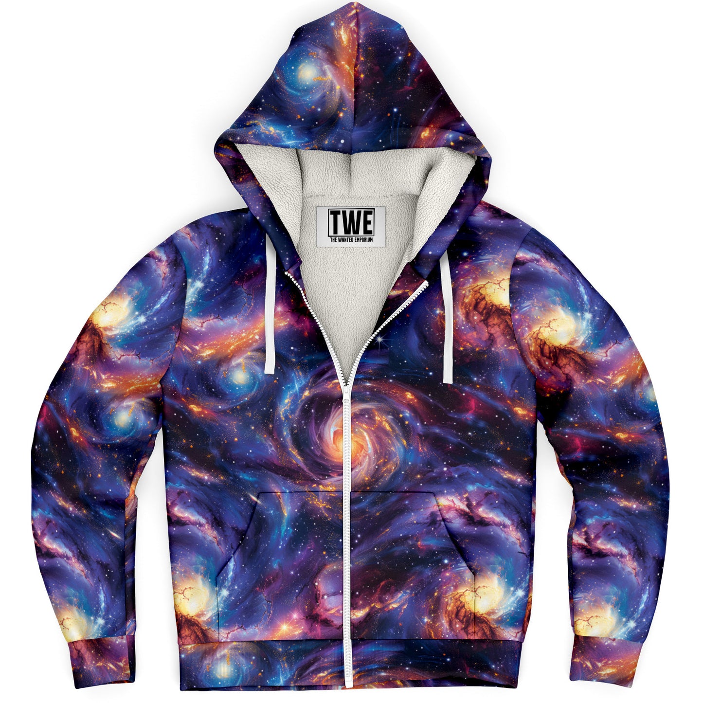 Cosmic Galaxy Microfleece Zip hoodie - AOP