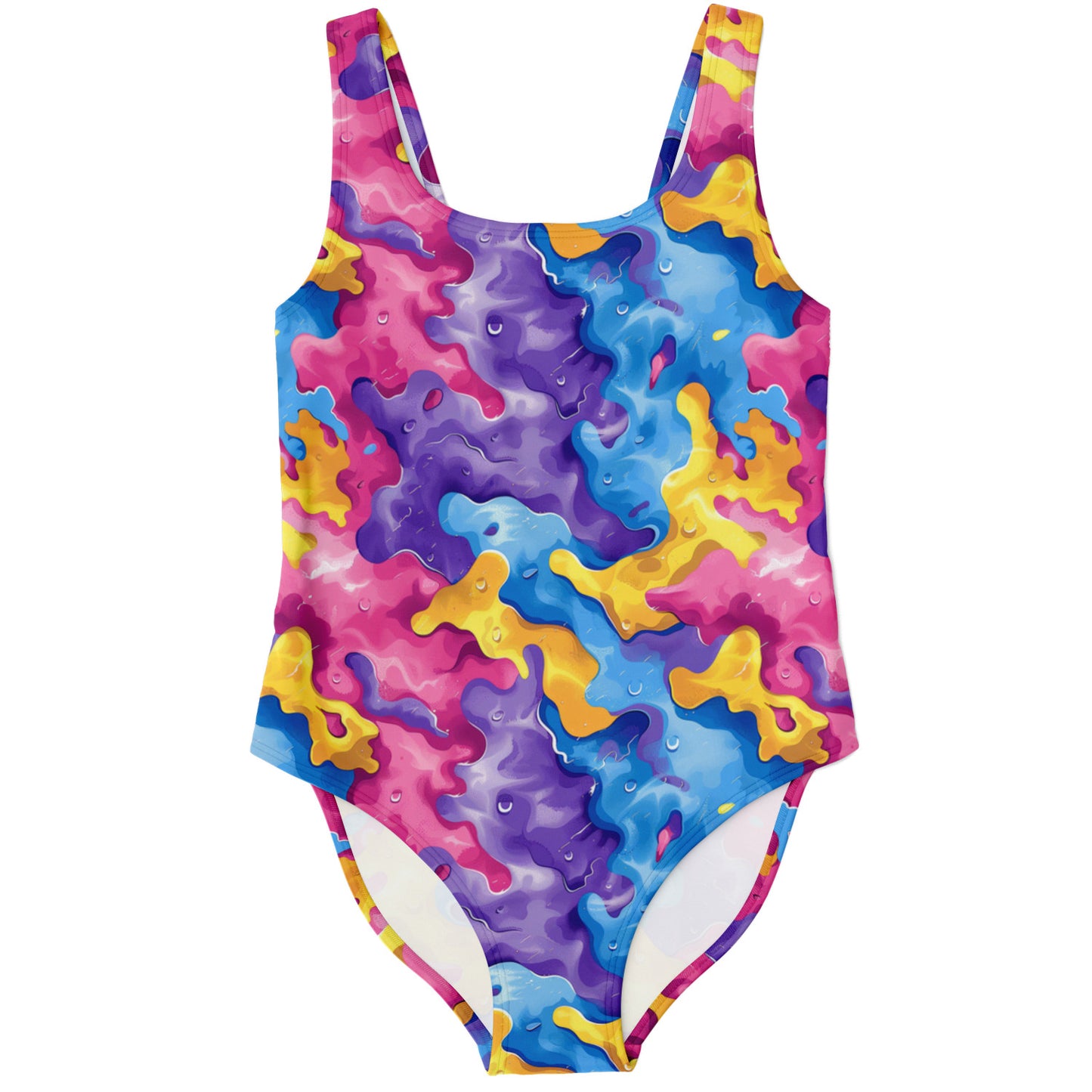 Colorful Abstract Camo Women's One-Piece Swimsuit - AOP