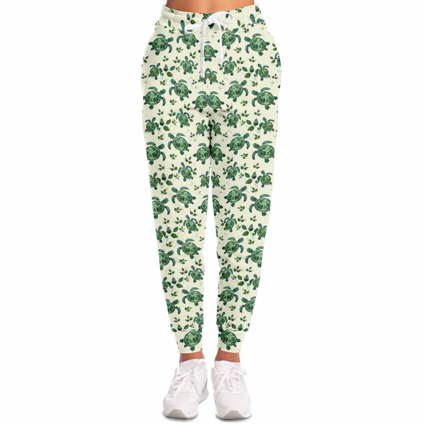 Sea Turtle High-Waisted Joggers for Eco-Friendly and Stylish Loungewear - AOP