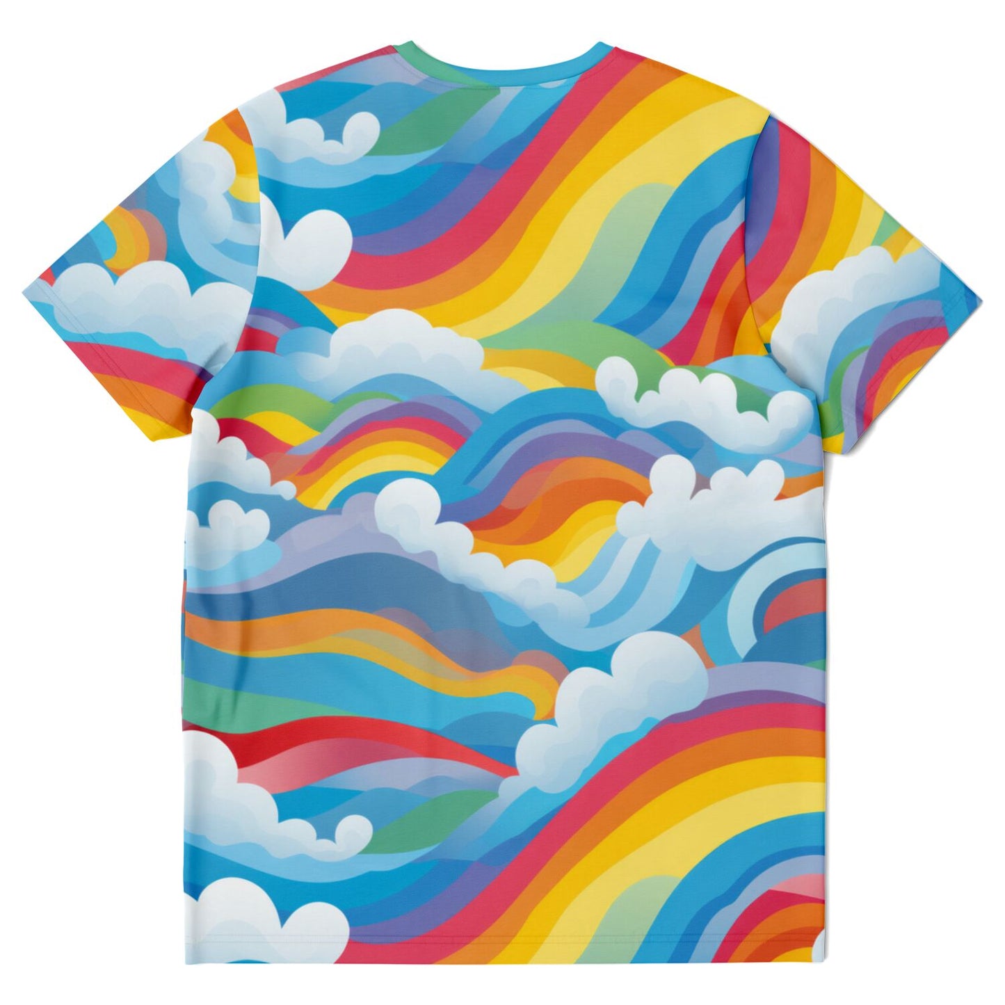 Retro Rainbow Clouds Unisex T-Shirt