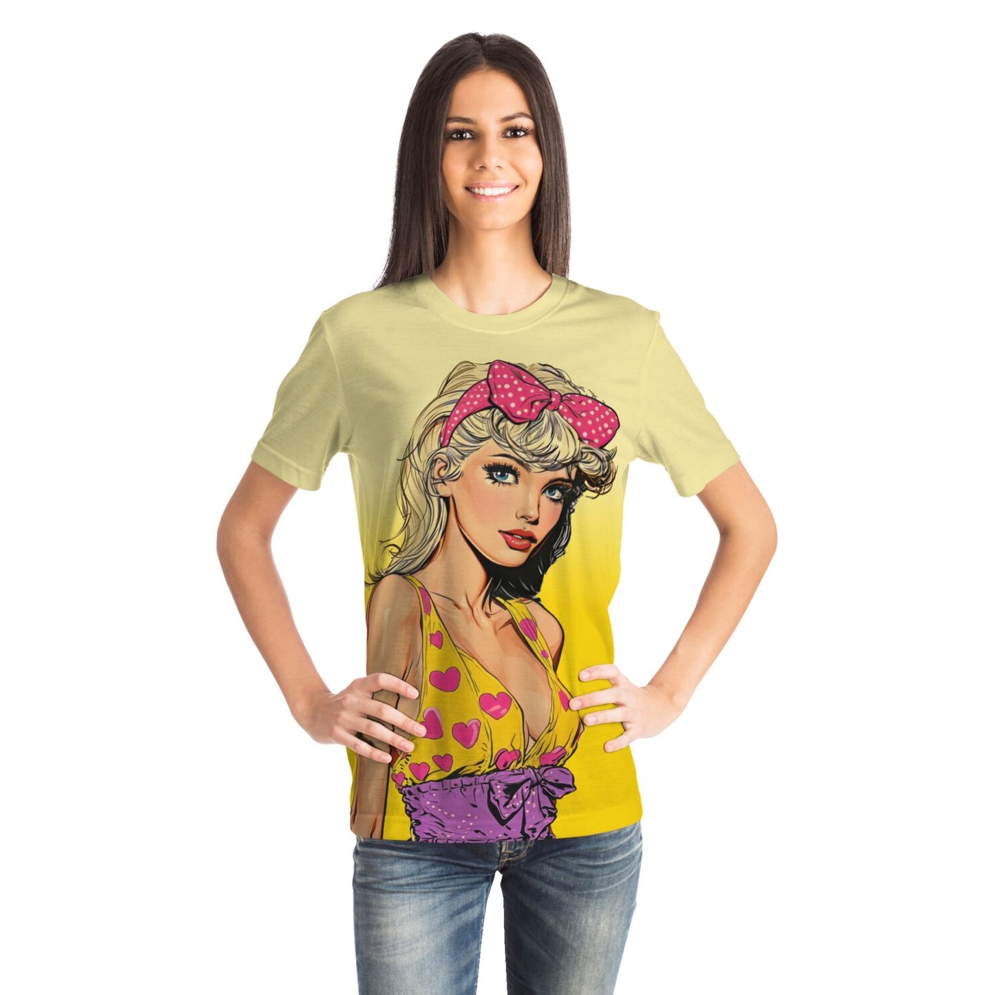 Retro Pop Art Girl Women's T-Shirt