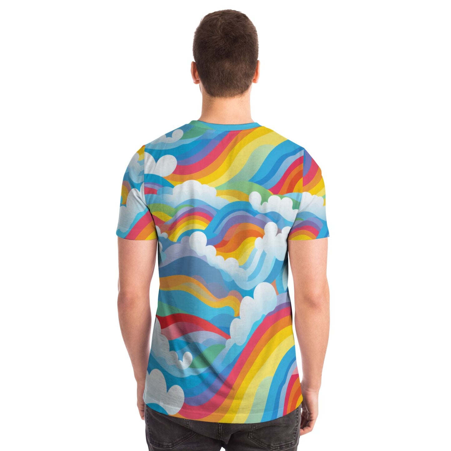 Retro Rainbow Clouds Unisex T-Shirt