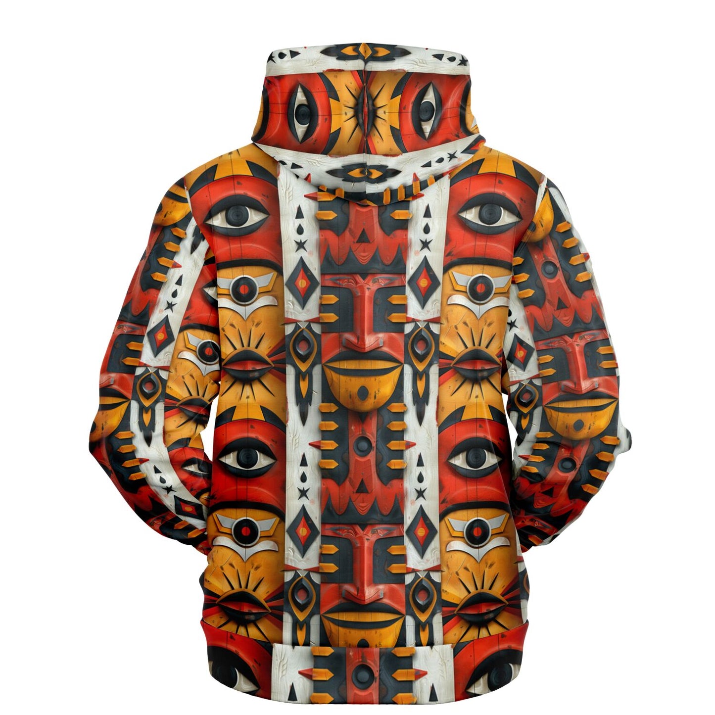 Tribal Eyes Pullover Fashion Hoodie - AOP