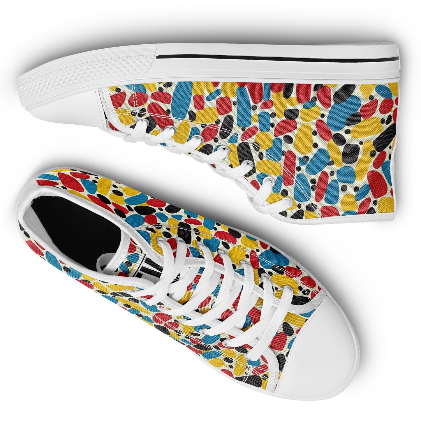 Urban Peak High Top Shoes with Vibrant Abstract Pattern