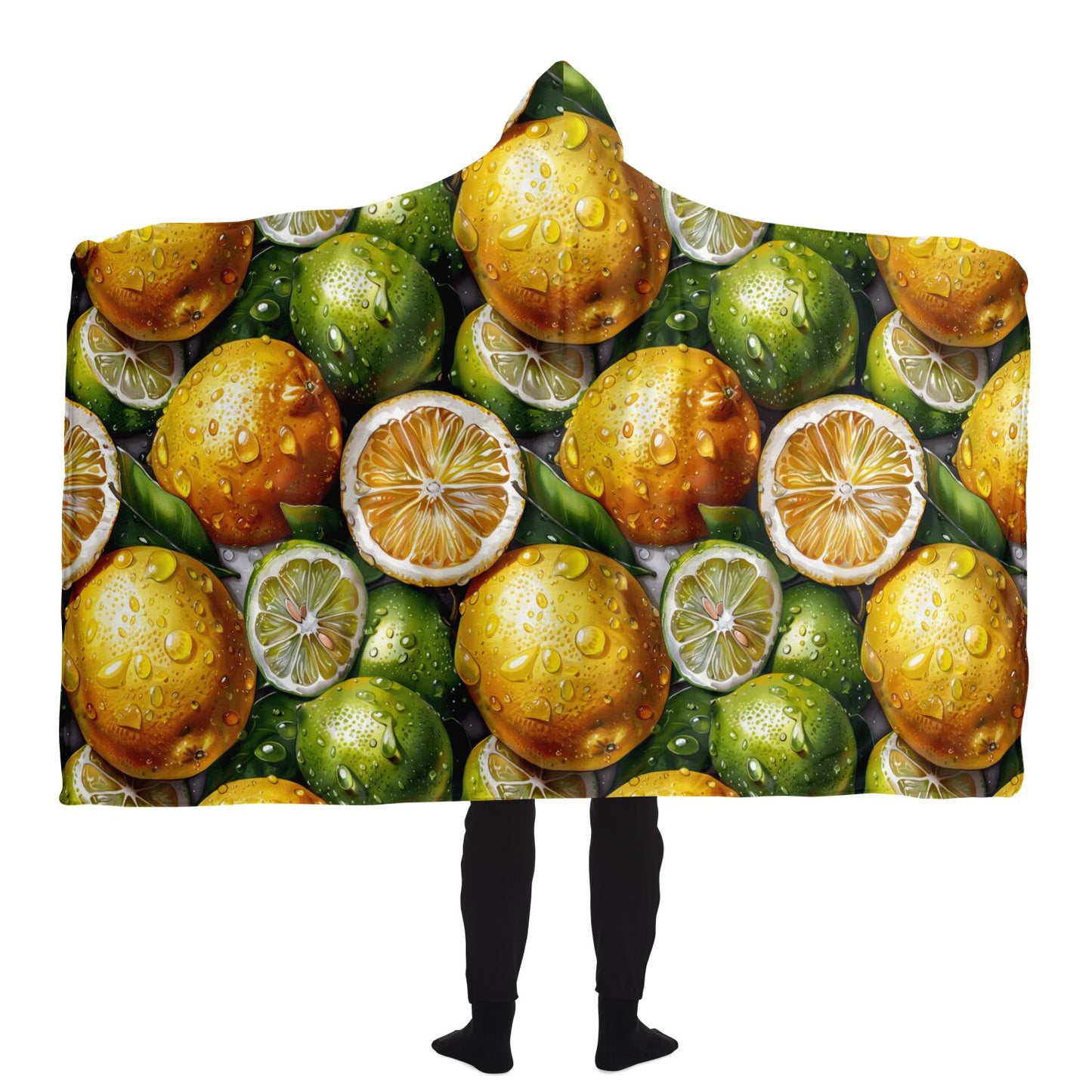 Citrus Delight Hooded Blanket