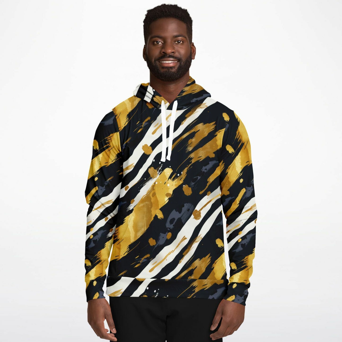 Wild Strokes Pullover Fashion Hoodie - AOP