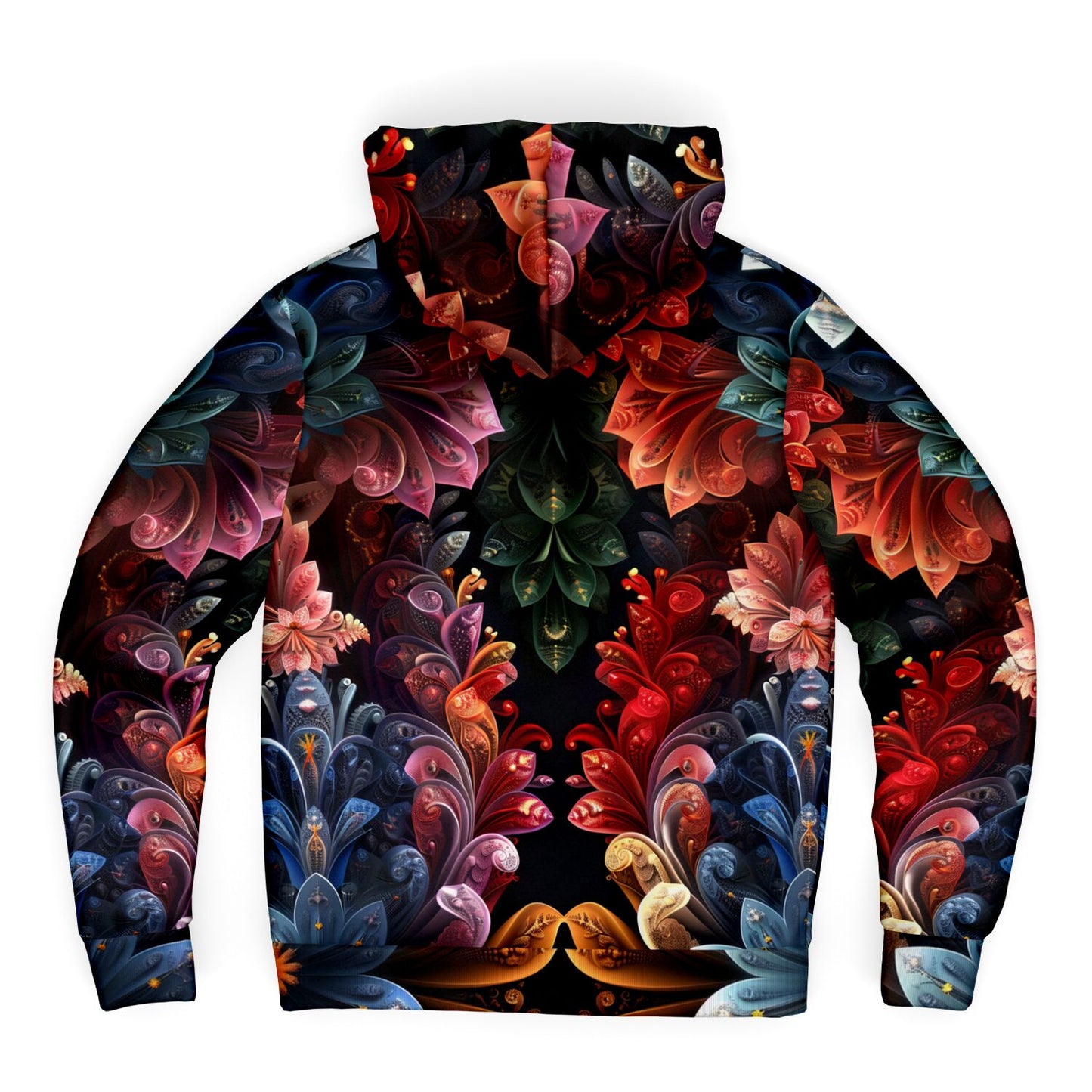 Floral Fantasy Microfleece Zip Hoodie - AOP