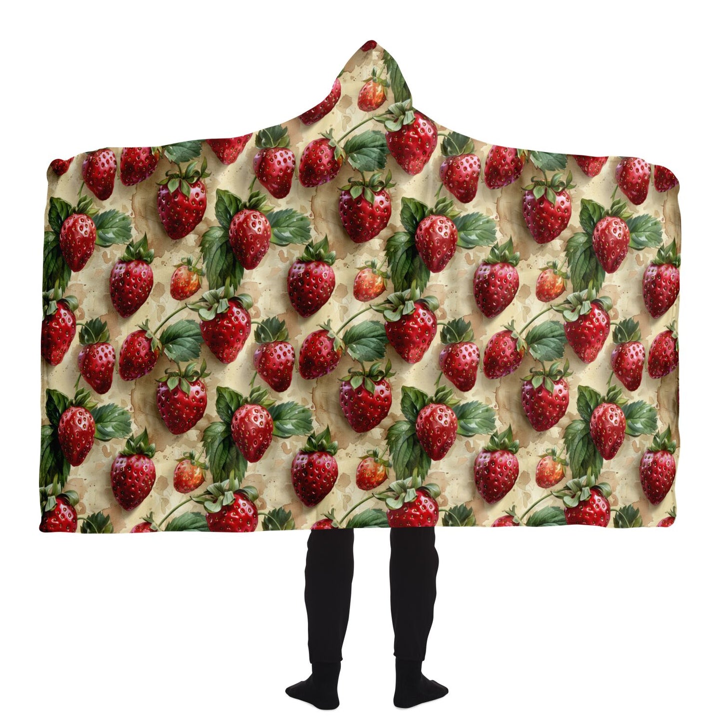 Juicy Strawberry Hooded Blanket