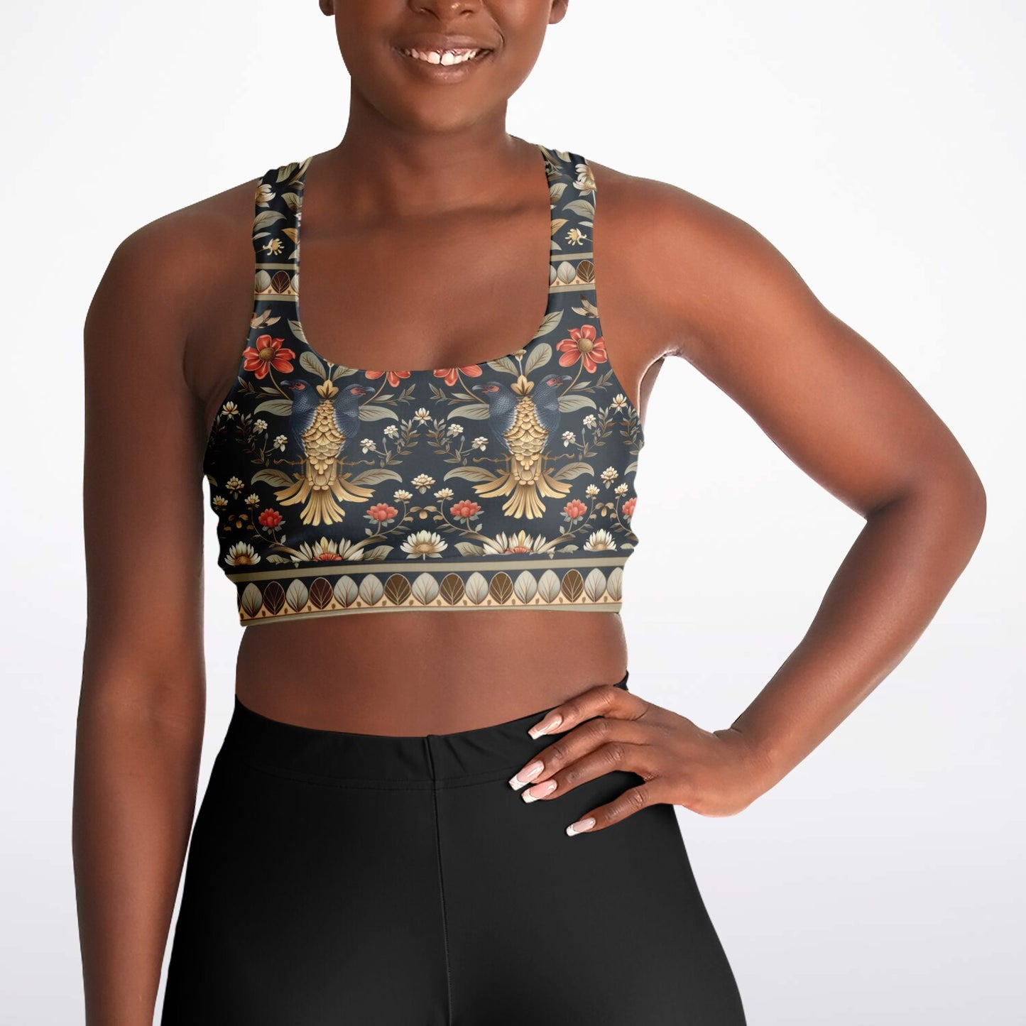 Regal Elegance Padded Sports Bra