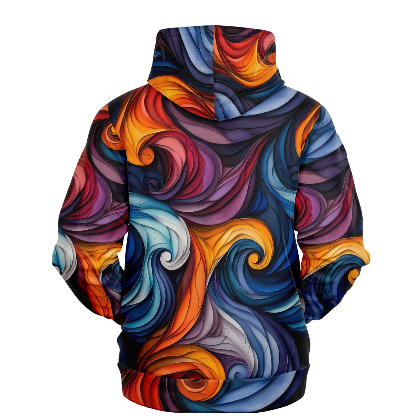 Vibrant Swirls Women's Hoodie for Bold and Artistic Style - AOP