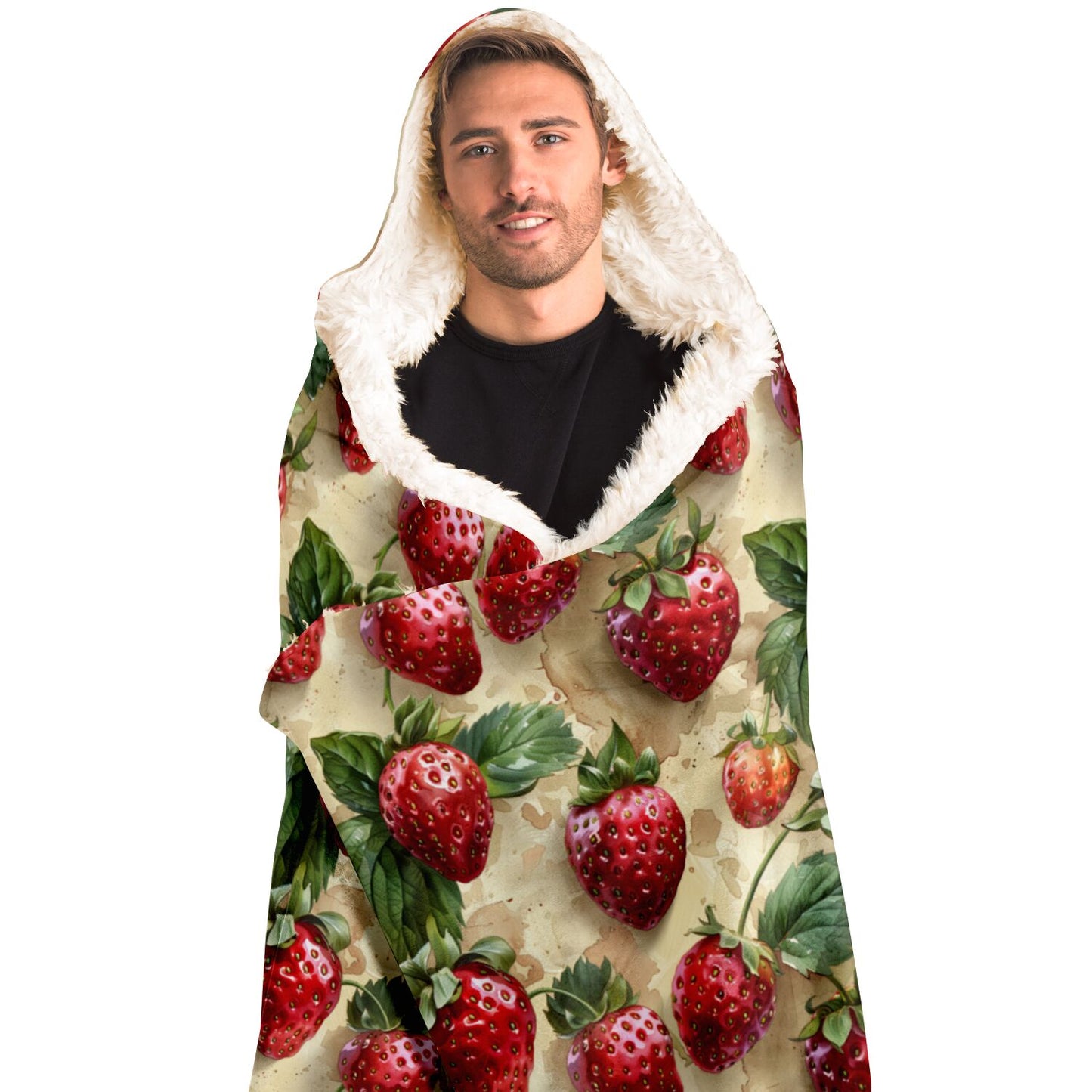 Juicy Strawberry Hooded Blanket