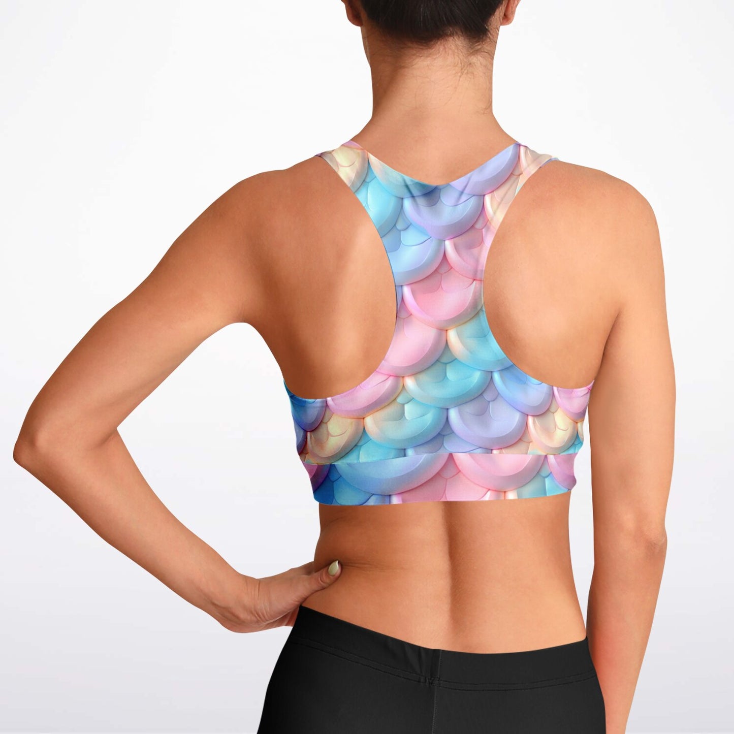 Enchanted Mermaid Scales Sports Bra