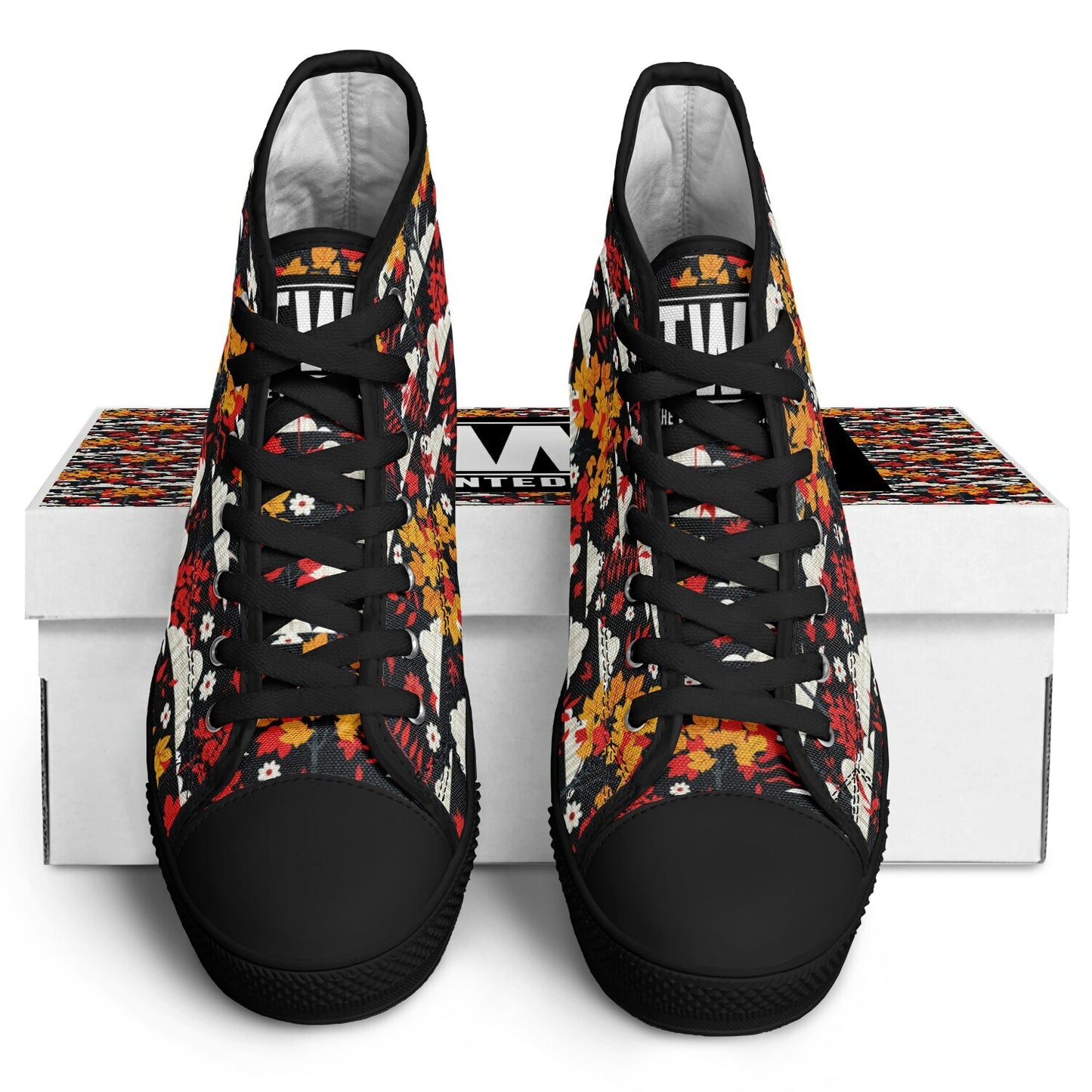 Urban Peak High-Top Shoes with Floral Garden Design