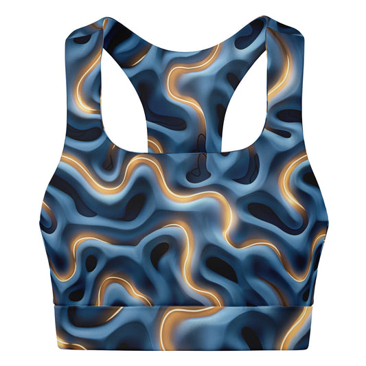 Electric Waves Padded Sports Bra