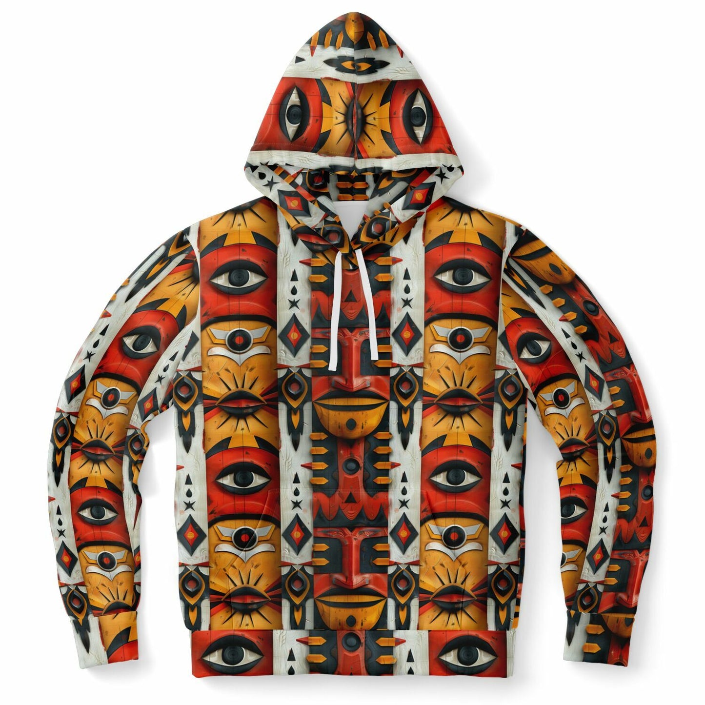 Tribal Eyes Pullover Fashion Hoodie - AOP