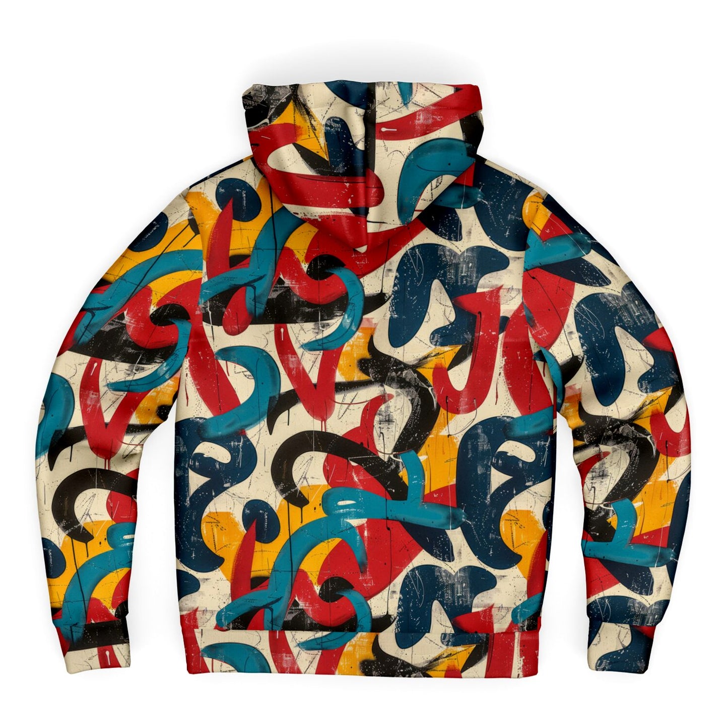 Urban Graffiti Microfleece Zip hoodie - AOP