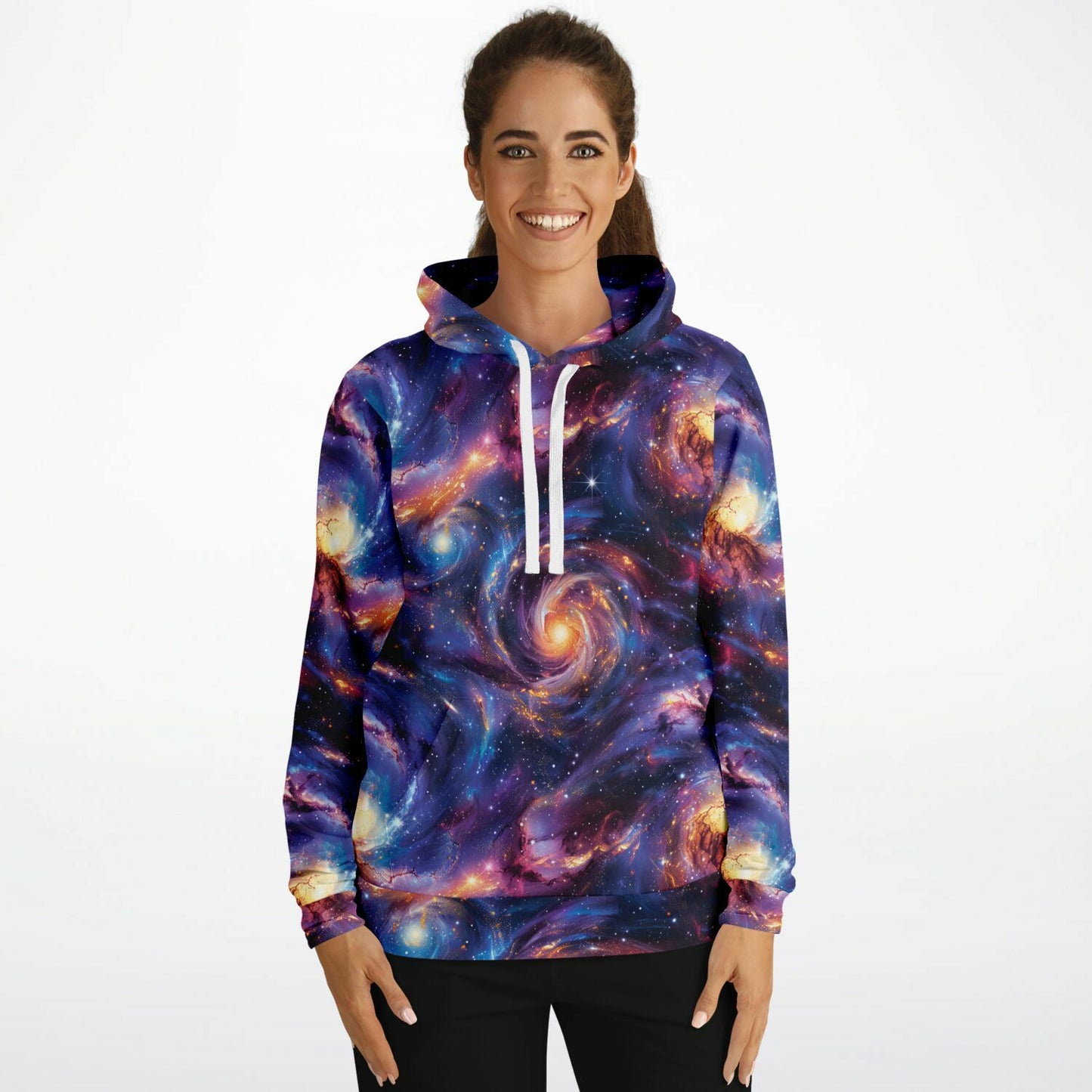 Cosmic Galaxy Pullover Fashion Hoodie - AOP